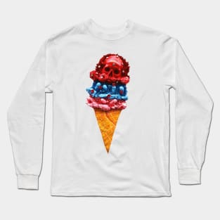 Skull Ice Cream Long Sleeve T-Shirt